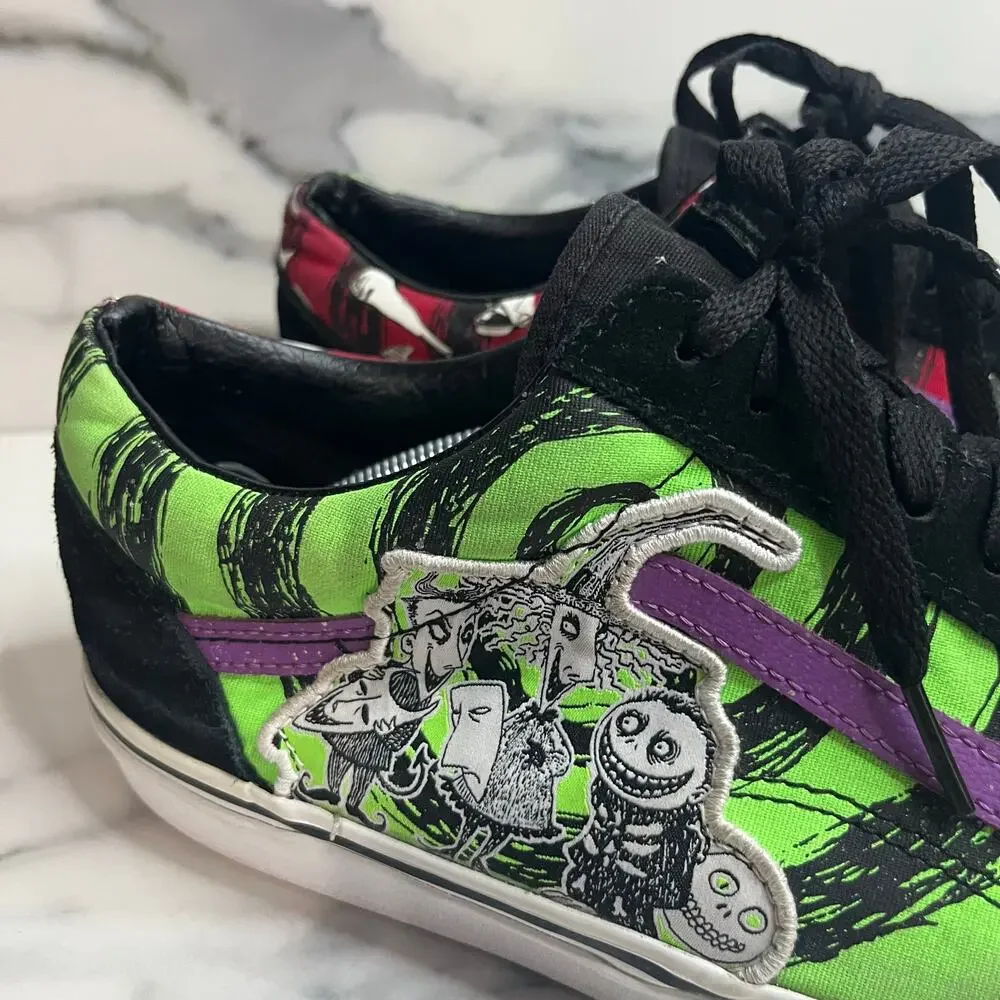 Vans The Nightmare Before Christmas Lock Shock & Barrel Shoes Mens Sz 11 Skater